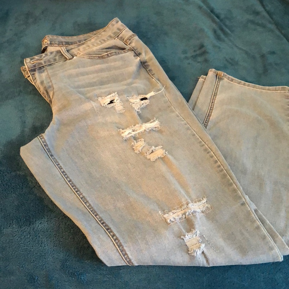 Ashley Stewart Distressed Jeans